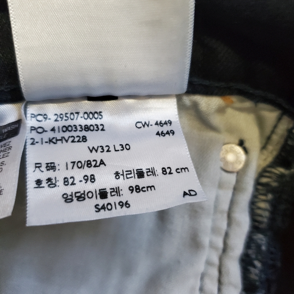 Levi's 502 Regular Taper Fit Jeans Graphite Ink 32 Waist - Picture 7 of 8